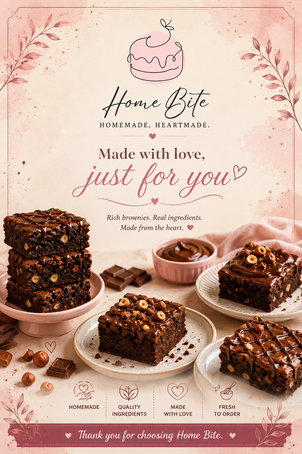 Cover: Home Bite Brownies & Cakes